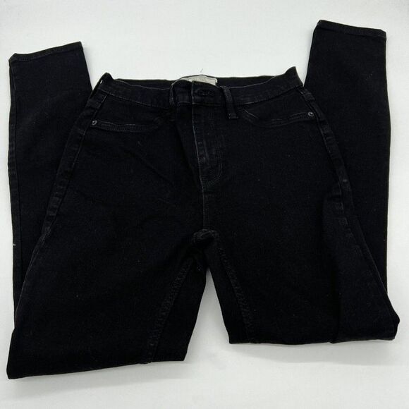 Free People Black Skinny Leg Jeggings Size 28R - Picture 1 of 4
